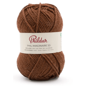 Pelote Phildar Phil Imaginaire 3.5 - 50g, 125m, 50% Laine, Aiguille 3.5 - ourson