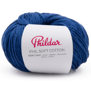 Fil Phildar Soft Cotton 50g 100% Coton Aiguille 3 - outremer