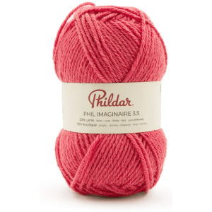Pelote Phildar Phil Imaginaire 3.5 - 50g, 125m, 50% Laine, Aiguille 3.5 - rose des sables