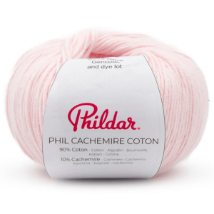 phil cachemire coton - rose poudre