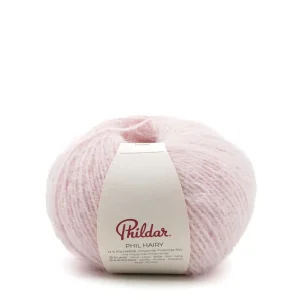 Fil à tricoter Phildar Phil Hairy 100 g, 190 m - rose poudre