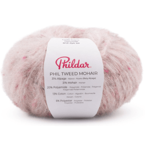 phil tweed mohair - tweed mohair beige rosée