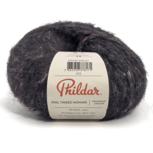 phil tweed mohair - tweed mohair carbone