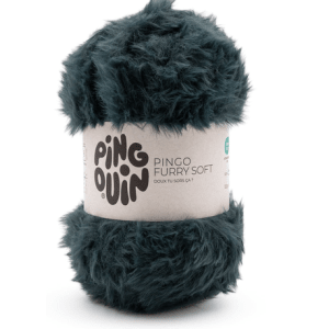 Fil Pingouin Pingo Furry Soft 100g 100% Polyester Aiguille 8 - vert sapin