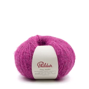 Fil à tricoter Phildar Phil Hairy 100 g, 190 m - violette