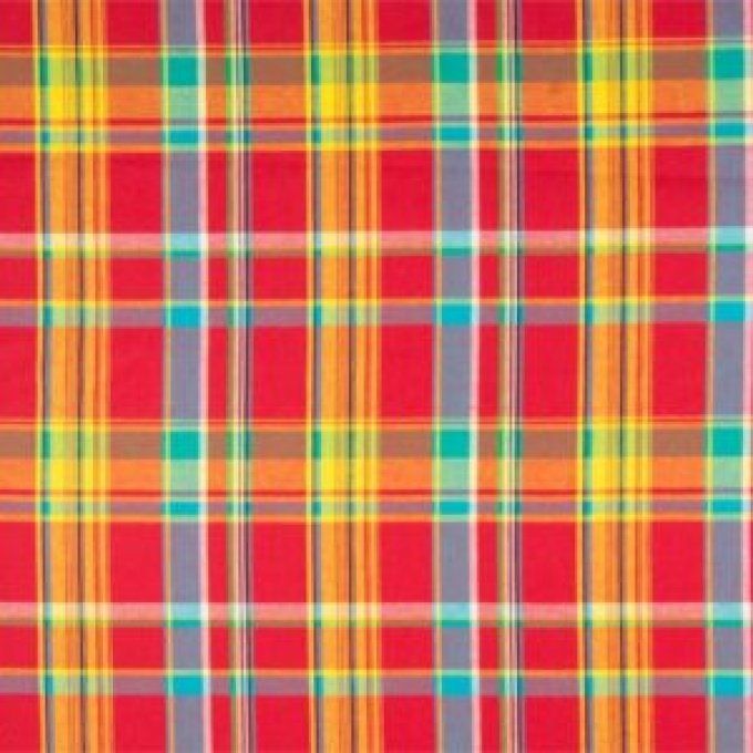 Tissu Madras Creanous vendu par 50 cm 140 cm Largeur 100% Coton 110 g/m²