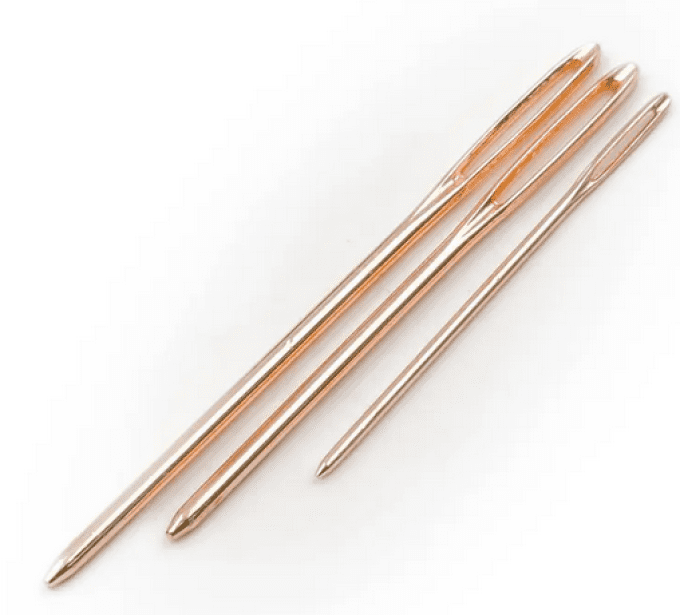 Aiguilles à laine rose gold