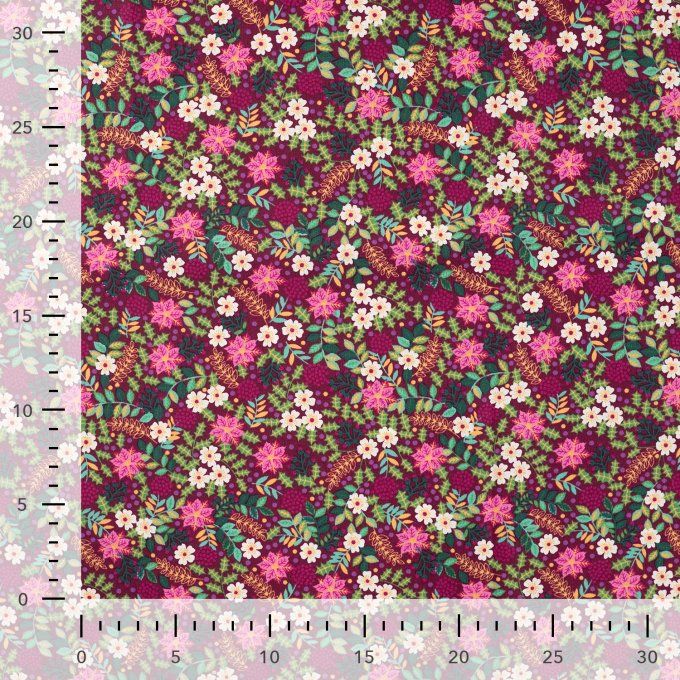 Tissu Coton Creanous CR0004 100% Coton largeur 140 cm  110 g/m² vendu par 50 cm