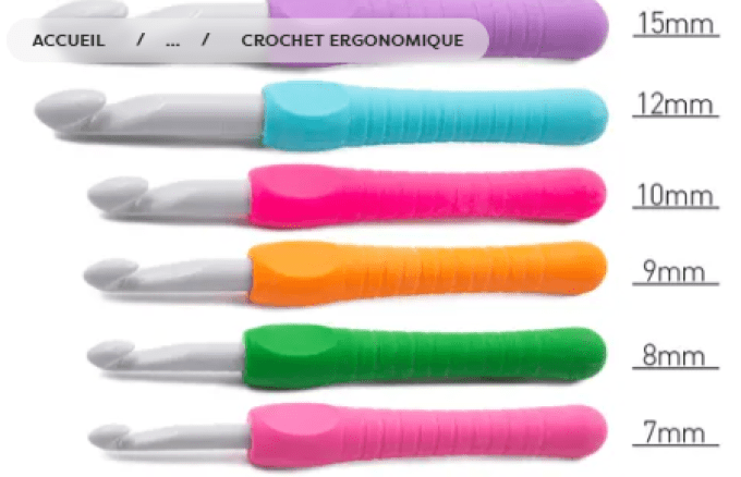 Crochet ergonomique