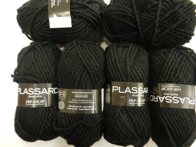 lot 81 : 6 pelotes plassard hip hop noir