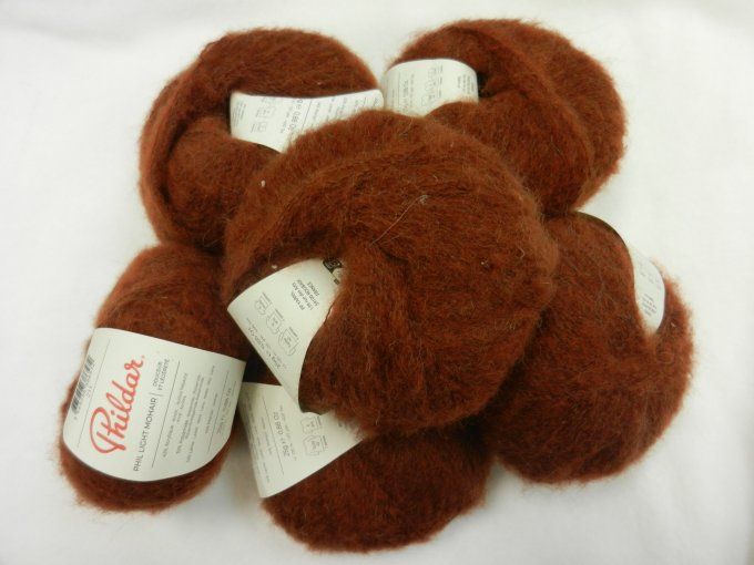 lot 206 : 6 phil light mohair marron