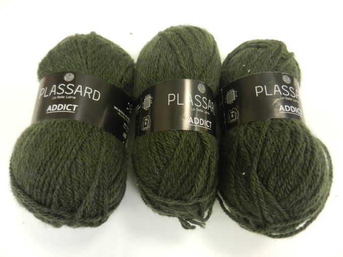 n°43 lot 3 pelotes addict vert plassard