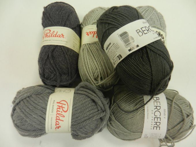 n°93 lot 6 pelmixte gris