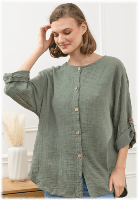 chemise en gaze de coton