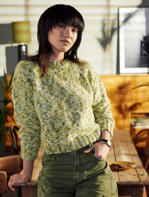 Fiche Modèle Pull Femme Kjell  patron téléchargeable en pdf