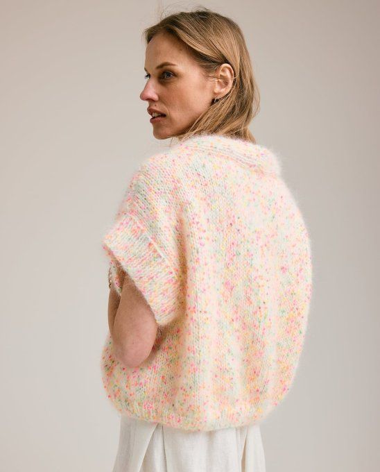 Fiche modèle gilet femme léony téléchargeable