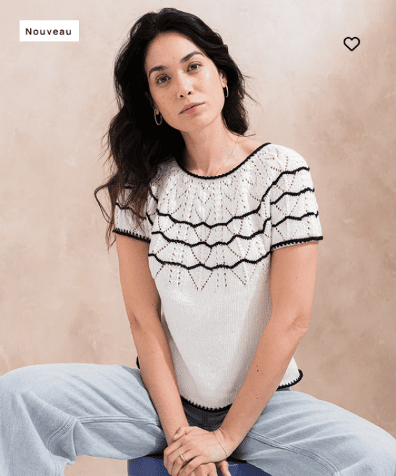 fiche modèle 18 pull Lila