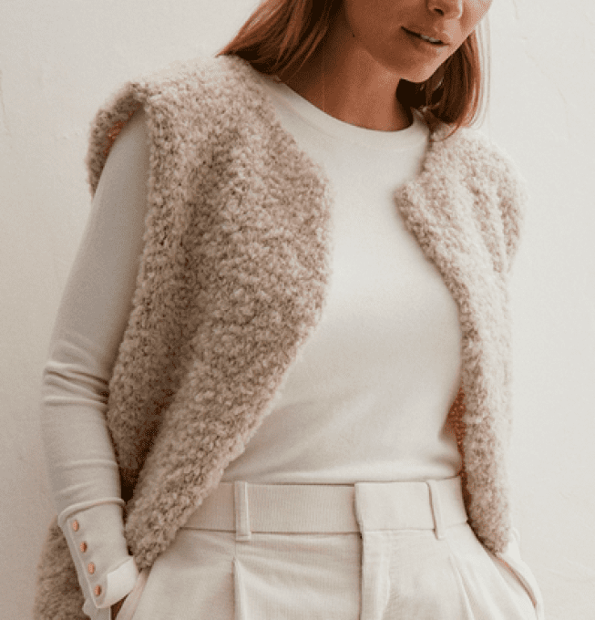 Fiche modèle gilet Olivia